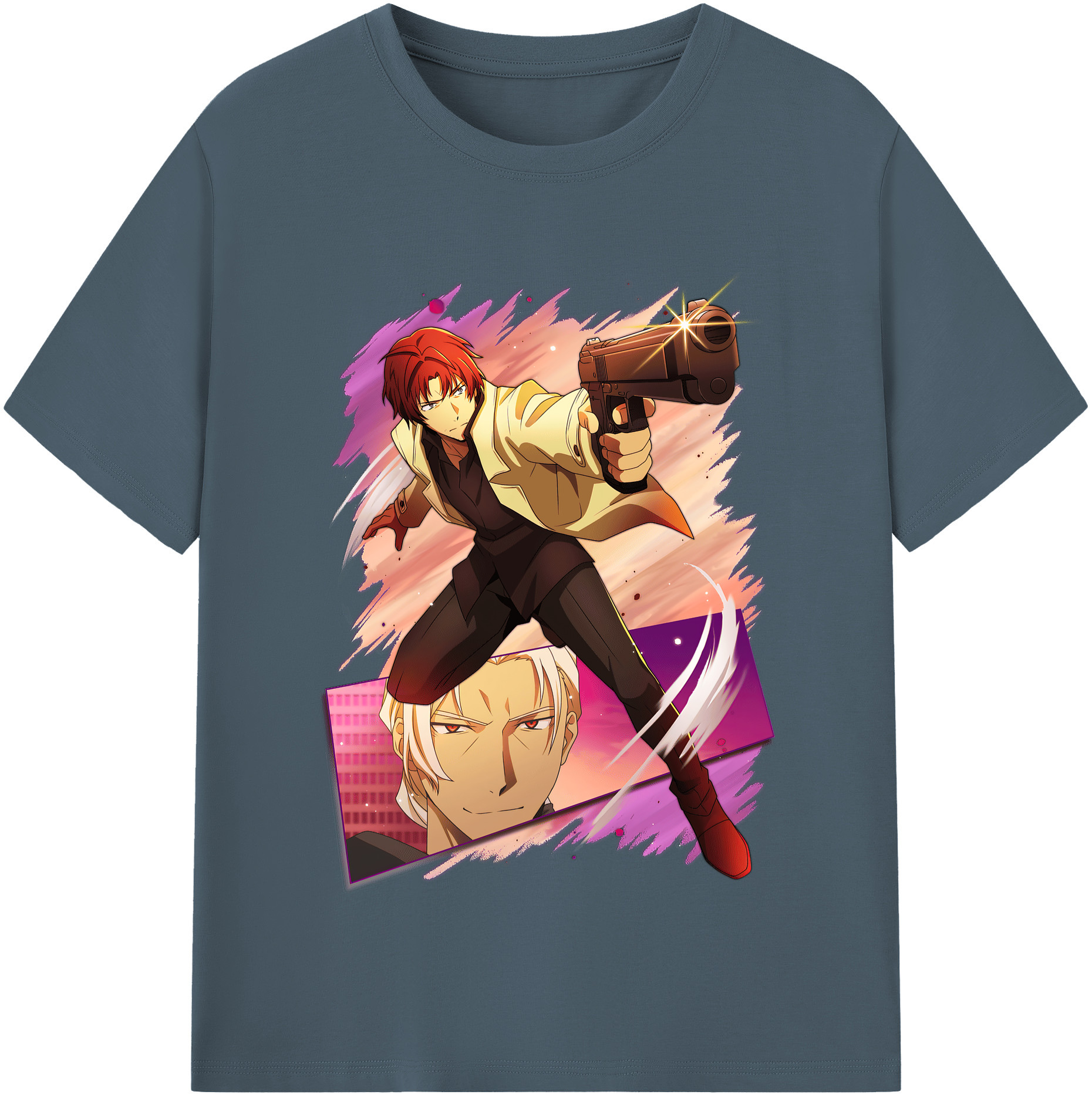 （画像用） 文豪ストレイドッグス Bungo Stray Dogs 綿100％半袖Tシャツ（フロントプリント）